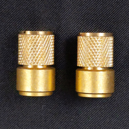 Knurled Brass Insert Part Lamp Finial/Topper DIY Making Hardware 1/4-27 +1/8 IPS - Image 2