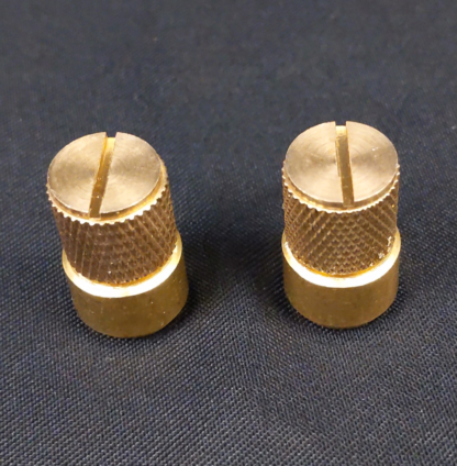 Knurled Brass Insert Part Lamp Finial/Topper DIY Making Hardware 1/4-27 +1/8 IPS - Image 3