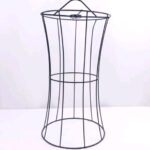 16" Swag Lamp Lampshade Frame Steel Wire Shade Parts Hourglass Pendant Hanging