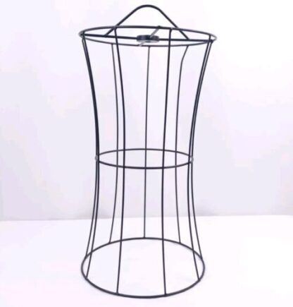 16" Swag Lamp Lampshade Frame Steel Wire Shade Parts Hourglass Pendant Hanging