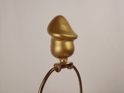 Chalkware Lamp Finial Topper Golden Penis Dick Phallus Adult Joke Novelty Kitsch