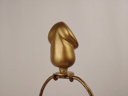 Chalkware Lamp Finial Topper Golden Penis Dick Phallus Adult Joke Novelty Kitsch - Image 6