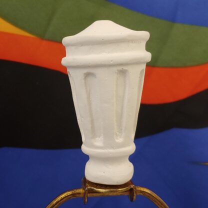 Victorian XMAS Street Lantern Chalkware Lamp Finial Topper PLASTER PAINT CRAFT - Image 2