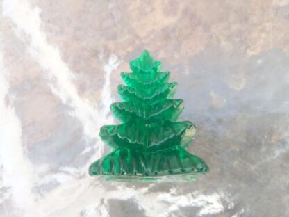 7 Translucent Green Plastic Christmas Pine Tree Decoration 2.5" INCH Transparent - Image 10