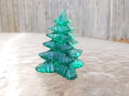 7 Translucent Green Plastic Christmas Pine Tree Decoration 2.5" INCH Transparent - Image 14