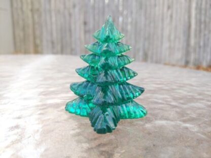 7 Translucent Green Plastic Christmas Pine Tree Decoration 2.5" INCH Transparent - Image 15