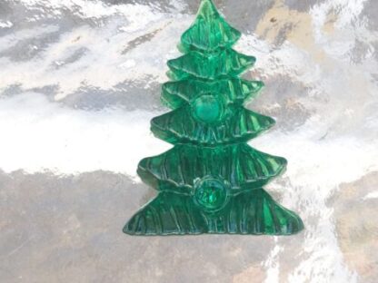 7 Translucent Green Plastic Christmas Pine Tree Decoration 2.5" INCH Transparent - Image 16