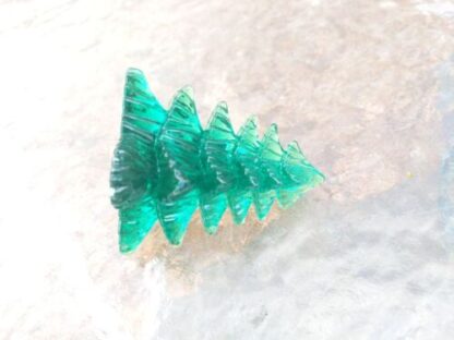 7 Translucent Green Plastic Christmas Pine Tree Decoration 2.5" INCH Transparent - Image 17