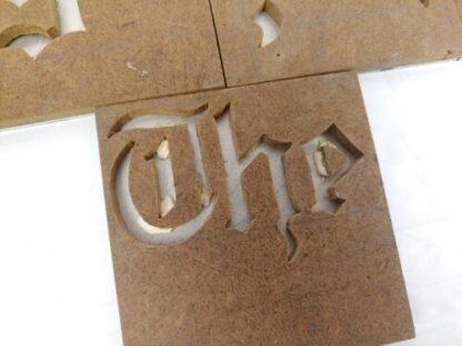 4" LARGE Alphabet Letter Masonite Block Mold Stamp Press Stencil Printing Sign - Image 15