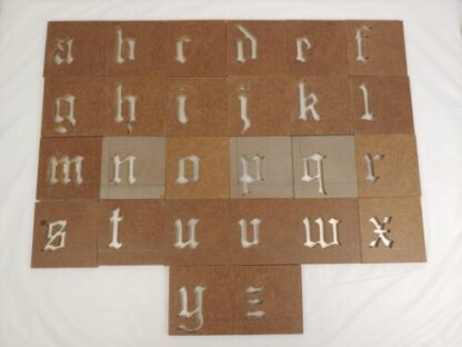 4" LARGE Alphabet Letter Masonite Block Mold Stamp Press Stencil Printing Sign - Image 18