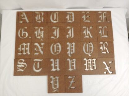 4" LARGE Alphabet Letter Masonite Block Mold Stamp Press Stencil Printing Sign - Image 19