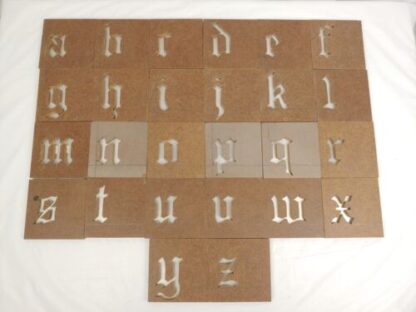 4" LARGE Alphabet Letter Masonite Block Mold Stamp Press Stencil Printing Sign - Image 6