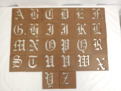 4" LARGE Alphabet Letter Masonite Block Mold Stamp Press Stencil Printing Sign - Image 7