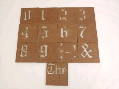 4" LARGE Alphabet Letter Masonite Block Mold Stamp Press Stencil Printing Sign - Image 8