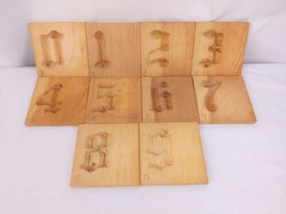 Handmade LARGE Alphabet Letter Wood Block Mold Stamp Press Stencil Printing Sign - Image 10