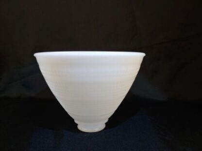 Vintage Art Deco White Glass Waffle Torchier Lamp Shade 8" Inch 2-1/8" Fitter - Image 5