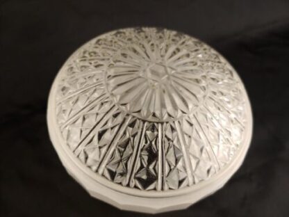 VTG Art Deco White Frosted Ornate Ceiling Table Lamp Diffuser Shade 4" Fitter - Image 12