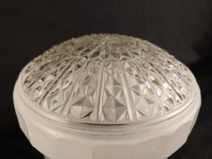 VTG Art Deco White Frosted Ornate Ceiling Table Lamp Diffuser Shade 4" Fitter - Image 13