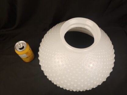 VTG 15" White Glass Hobnail Hurricane Shade GWTW Floor/Table Lamp 13.75" Fitter - Image 2