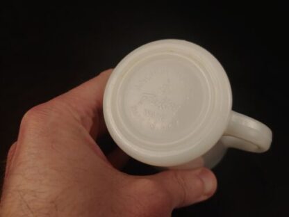 VTG Fire King Anchor Hocking Milk Glass Plain Blank Coffee Mug Cup D Handle - Image 7