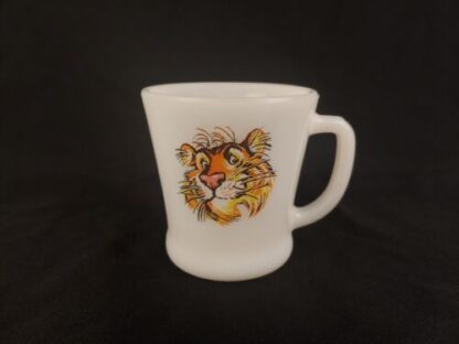 Vintage Exxon Mobile Tiger Logo Anchor Hocking Fire King USA Coffee Tea Mug Cup