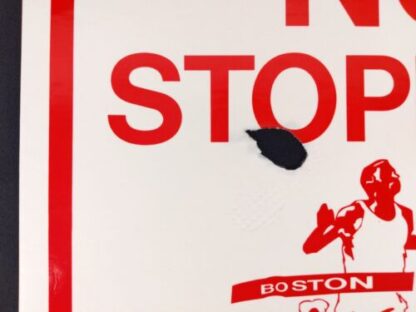 ORIGINAL Boston Marathon No Stopping Parking Monday Interstate Sign Poster 18″ - Image 6