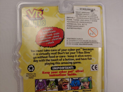 Vintage VR Creatures Virtual Pet Reality T-Rex Dino Dinosaur 1997 MGA NEW - Image 4