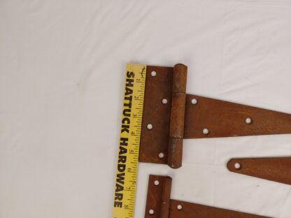 Lot of Four (4) Vintage Barn Garage Shed Door Strap Hinges Rust Patina 10 Inch - Image 4