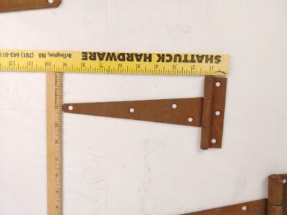 Lot of Four (4) Vintage Barn Garage Shed Door Strap Hinges Rust Patina 10 Inch - Image 6