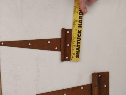 Lot of Four (4) Vintage Barn Garage Shed Door Strap Hinges Rust Patina 10 Inch - Image 7
