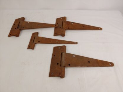 Lot of Four (4) Vintage Barn Garage Shed Door Strap Hinges Rust Patina 10 Inch - Image 8