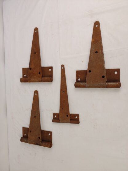 Lot of Four (4) Vintage Barn Garage Shed Door Strap Hinges Rust Patina 10 Inch - Image 9