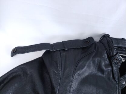 VTG 80s International Creations Raffaelo Black Leather Jacket Members Only Style - Image 20