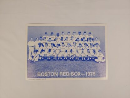 Vintage 1975 Boston Red Sox Team Photo American League Champions 12.25" x 8.25"