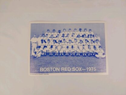 Vintage 1975 Boston Red Sox Team Photo American League Champions 12.25" x 8.25" - Image 2