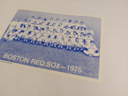 Vintage 1975 Boston Red Sox Team Photo American League Champions 12.25" x 8.25" - Image 3