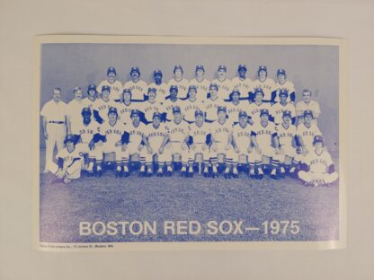 Vintage 1975 Boston Red Sox Team Photo American League Champions 12.25" x 8.25" - Image 8