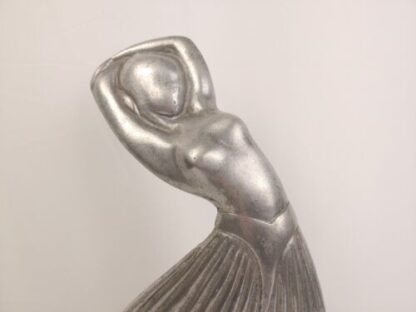 VTG Virginia Metalcrafters 15" Dancing Nude Woman Aluminum Sculpture 18-8 MCM - Image 2