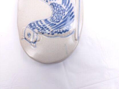 Vintage Prestige Place Rooster Trinket Box Gray Ceramic Museum American Folk Art - Image 7
