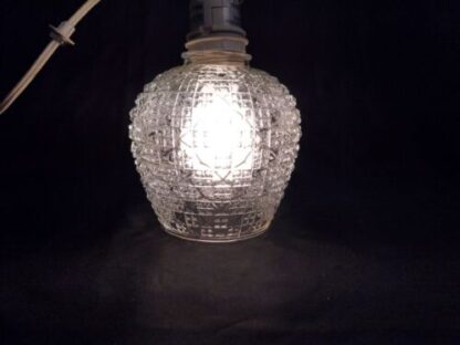 VTG MCM Set 3 Tension Pole Clear Glass Lamp Shade Replacement Globe 2-1/8 Fitter - Image 4