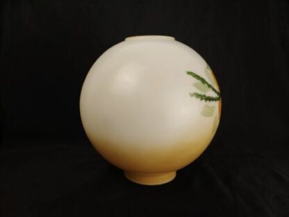Vintage 9.5" Hand Painted Roses/Floral Parlor Banquet Lamp Globe Shade Gradient - Image 4
