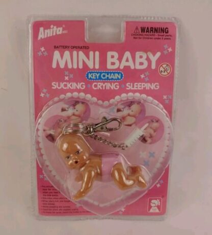 Takmay Anita Doll Battery Operated Mini Baby Keychain Sucking Crying Sleeping