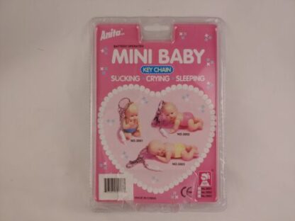 Takmay Anita Doll Battery Operated Mini Baby Keychain Sucking Crying Sleeping - Image 2