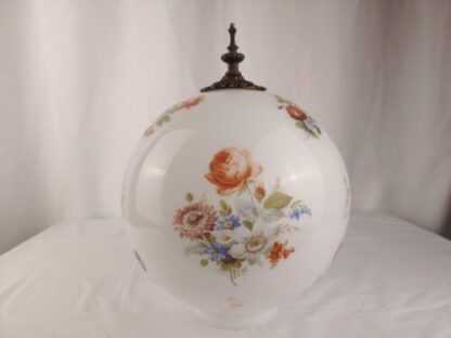 Vintage 24" Cherub Floral Gone With The Wind Style Table Parlor Lamp Glass Globe - Image 14