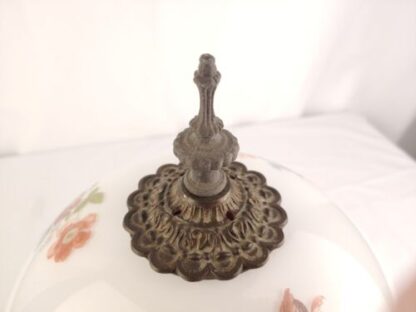 Vintage 24" Cherub Floral Gone With The Wind Style Table Parlor Lamp Glass Globe - Image 16