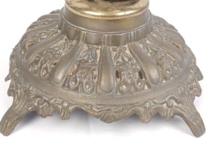 Vintage 24" Cherub Floral Gone With The Wind Style Table Parlor Lamp Glass Globe - Image 19