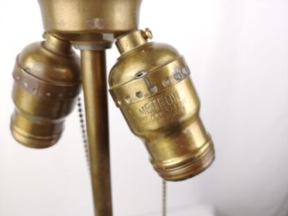 Vintage/Antique 22" Meiji Period Satsuma Vase Moriage Immortals Table Lamp Gold - Image 22