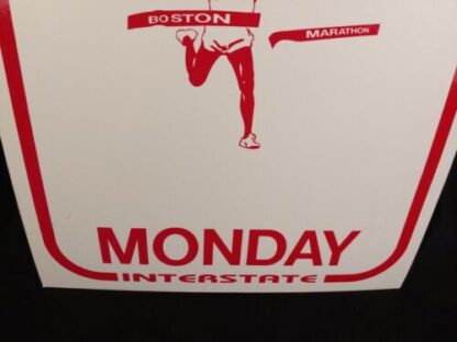 ORIGINAL Boston Marathon No Stopping Parking Monday Interstate Sign Poster 18″ - Image 5