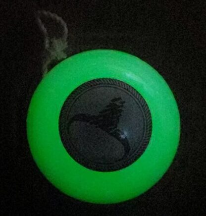 VTG Avon Wild Country Glow In The Dark Yo-Yo Cattle Skull Promo White Plastic UV - Image 2