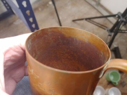 Vintage Vodka Boatman Copper Mug Cup Patina - Image 13